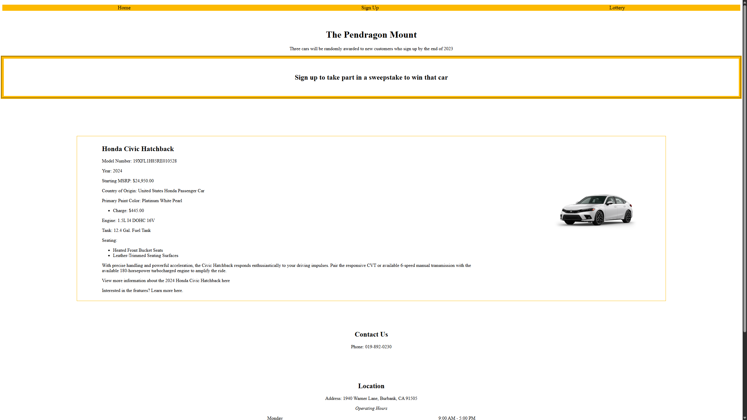 Pendragon Mount Project View